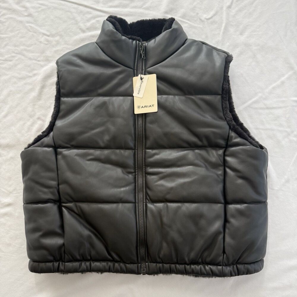 NWT Ariat Echo Reversible Vest Women's XL Black Cool Climate Insulation NWT